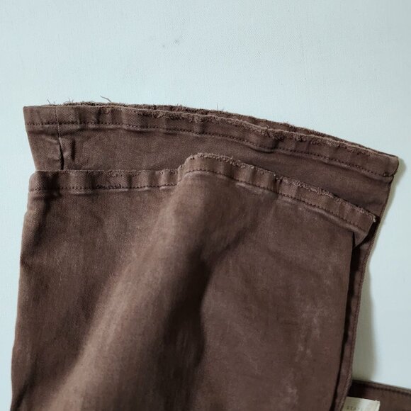 Altard State Rust Color High Rise Button Fly Flare Jeans - Picture 6 of 8